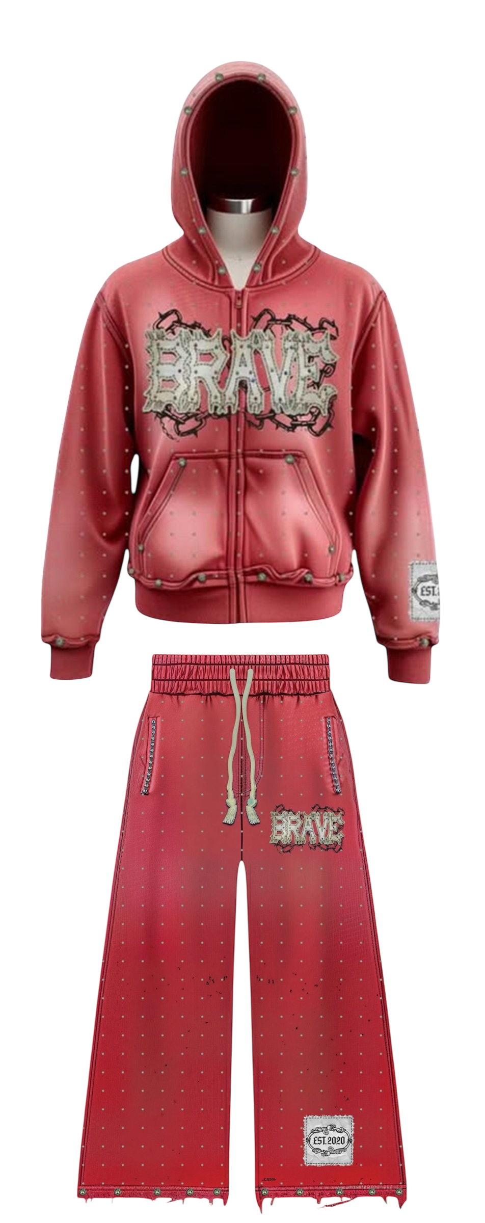 Brave Rhinestone Sweatsuit