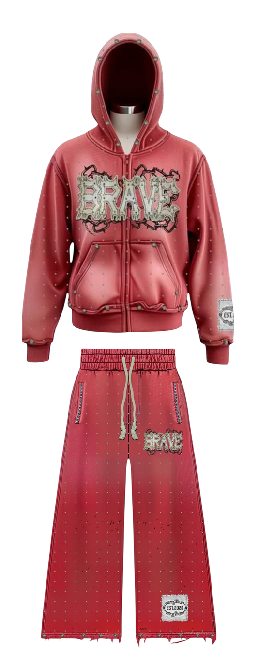 Brave Rhinestone Sweatsuit